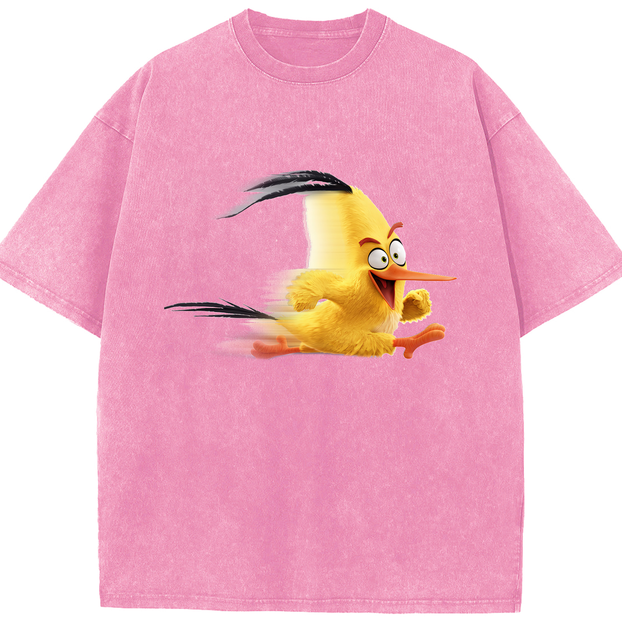 （画像用） Angry Birds アングリーバード 綿100% ヴィンテージ風 半袖Tシャツ（フロントプリント）